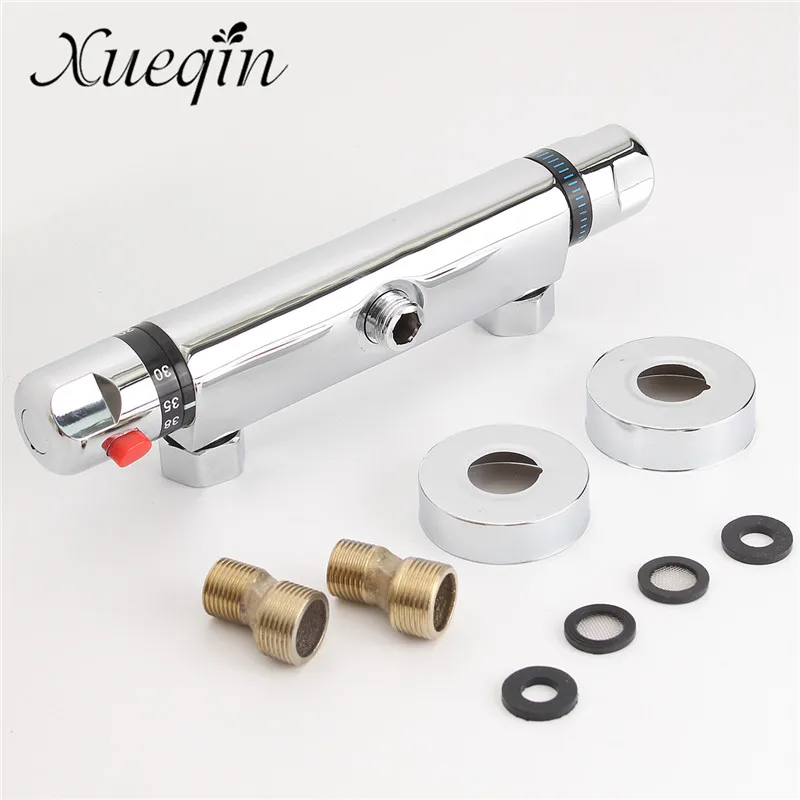Xueqin Brass Chrome Thermostatic Shower Faucet