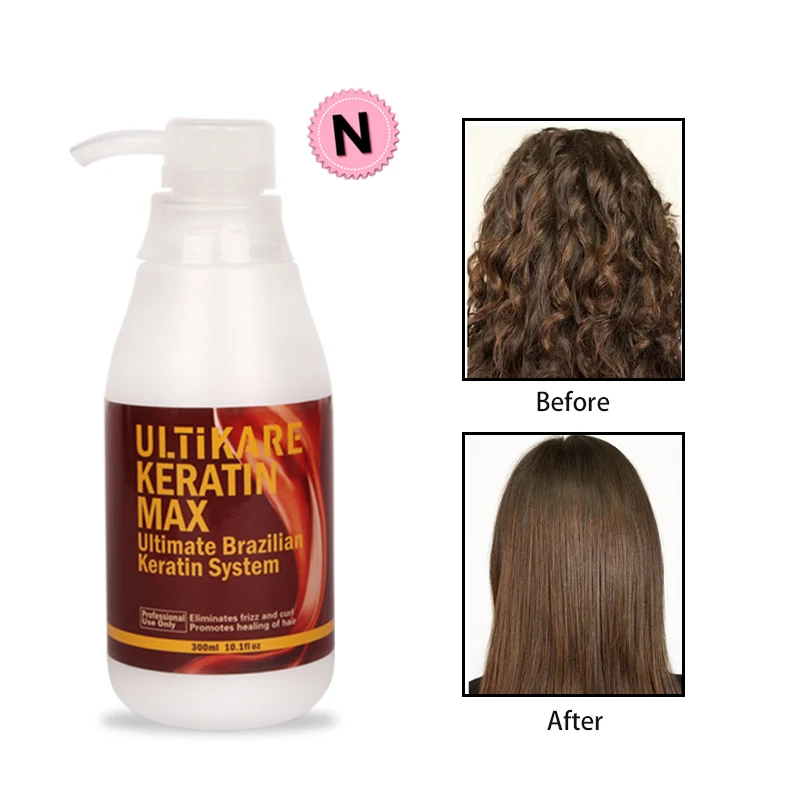 HairTreatment Brazilian Keratin 300ML Best Selling Straightening 5% Formalin Make Shiny & Healthier Hair Free Shipping