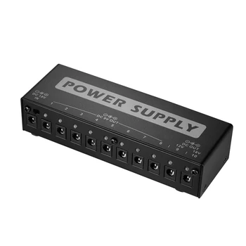

Hot New Compact Size Guitar Effect Power Supply Station Distributor 10 Isolated DC Outputs for 9V/ 12V/ 18V Guitar Effects Power
