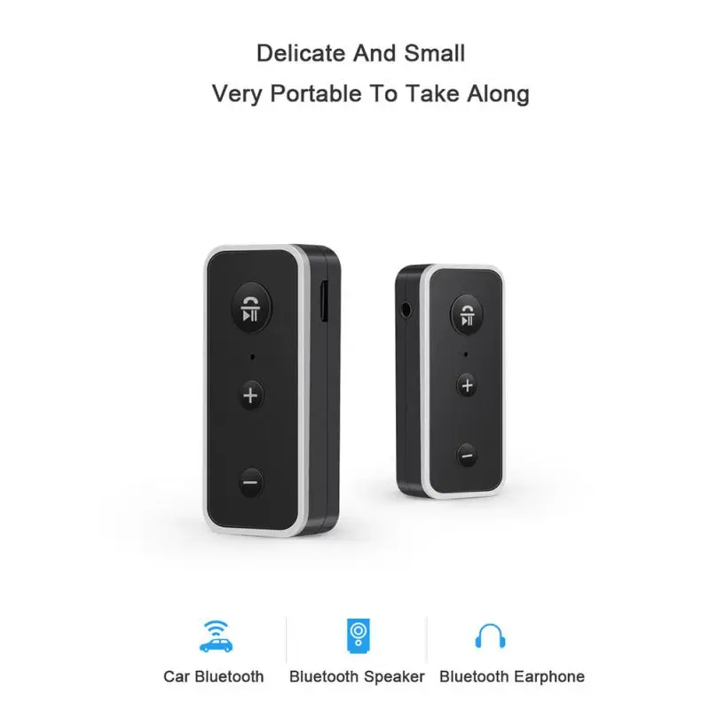 Bluetooth 5.0 Audio Receiver Real Stereo Speaker Audio Receiver Bluetooth Adapter For Car kit Wireless Aux 3.5mm Jack