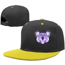 Бейсбольная кепка в стиле хип-хоп, Регулируемая Кепка, цвет коала для мальчиков и девочек, желтый, один размер