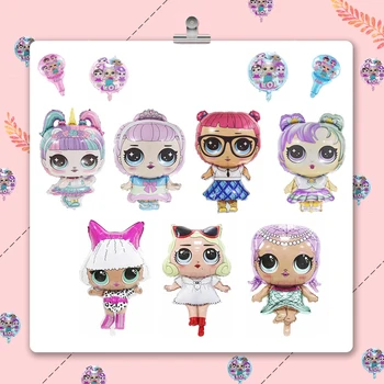 

11pcs/set LOL Surprise Dolls Birthday Party Decoration Supplies Cute Balloon Aluminum Balloon Toys for Children's Gifts 2S43