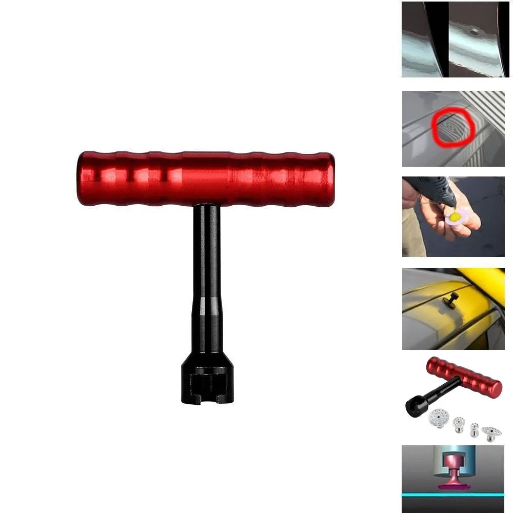 19 шт. PDR инструменты Dent Puller Набор мини красный ручной подъемник молоток с 18 шт. клеевые вкладки для автомобиля удаление вмятин наборы ручных инструментов
