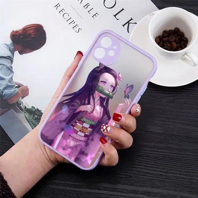 Kimetsu No Yaiba Demon Slayer Anime Phone Cases Matte For iPhone 12 13 Mini 11 Pro XR XS Max 7 8 Plus X Hard PC Back Cover a14