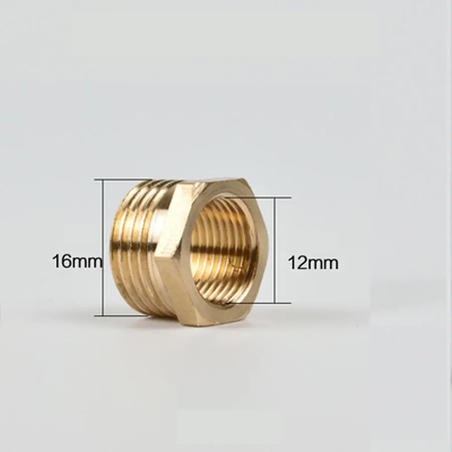

3/8" BSP Male Turn 1/4" BSP Female Brass Pipe Fitting Hex Bushing Fitting Coupler