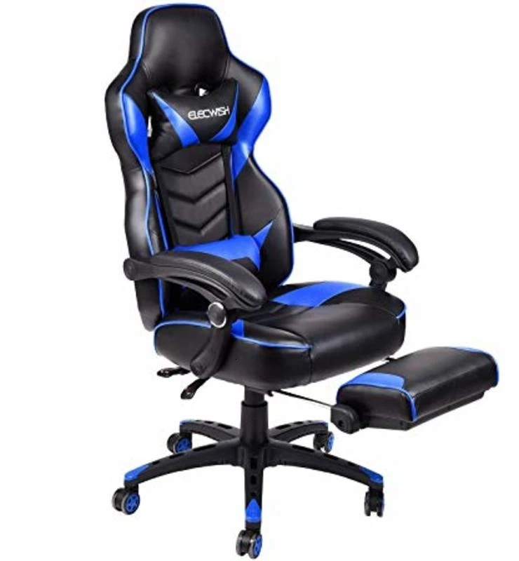 

Gaming Chair Racing Style High-Back Office Chair Ergonomic Swivel Chair Pull Flat