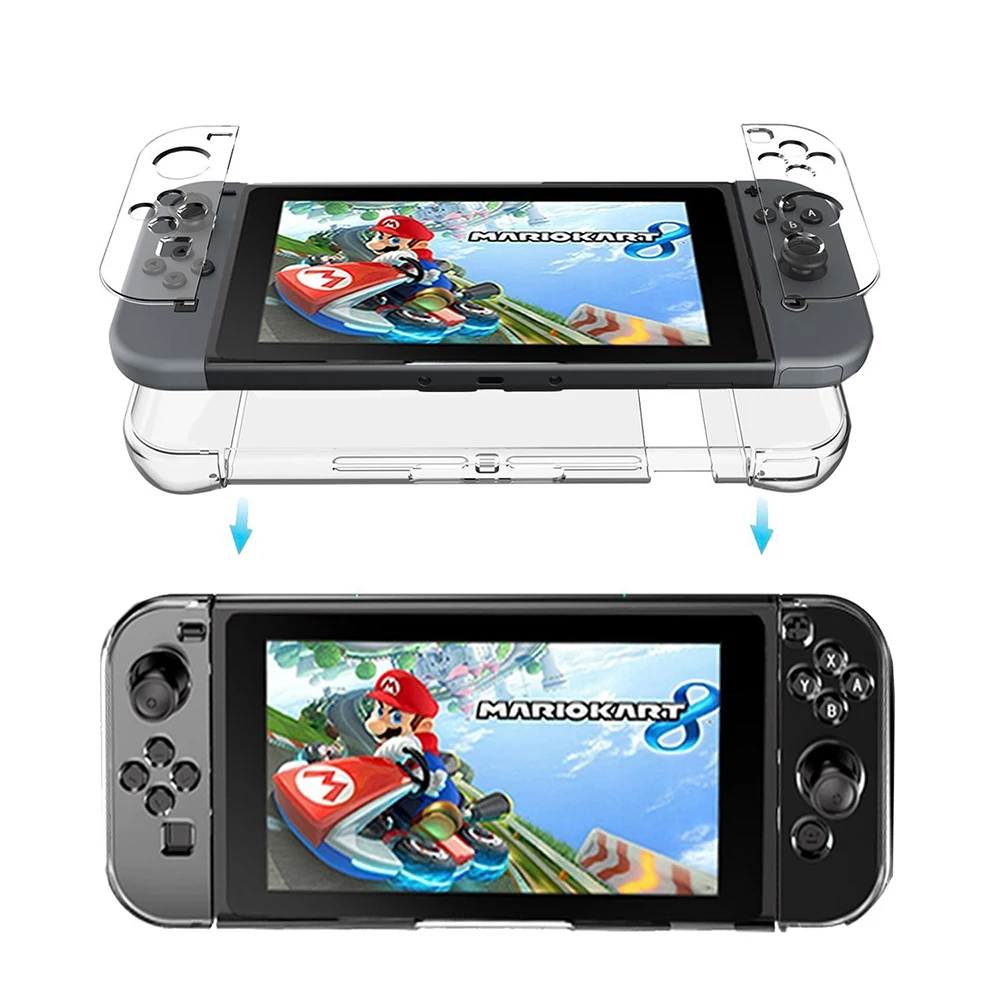 Dockable защитный чехол Съемный Кристалл PC Shell для Nintendo Switch аксессуары NS NX жесткий прозрачный задняя крышка