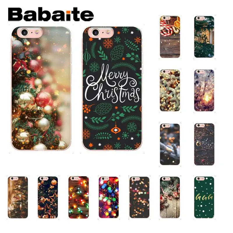 Babaite Merry christmas зимний красивый светильник с узором чехол для телефона для iPhone 8 7 6 6S Plus X XS MAX 5 5S SE XR 11 11pro 11promax