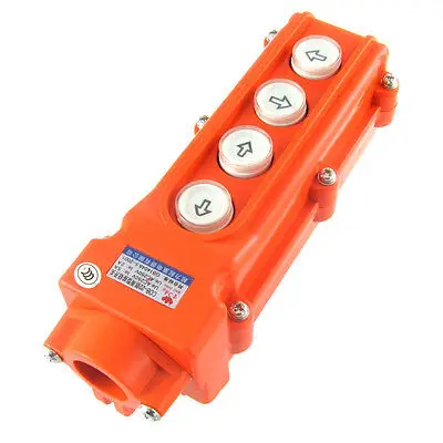 

Rainproof Crane Hoist 4 Way Pushbutton Switch Pendant Control Station COB-22