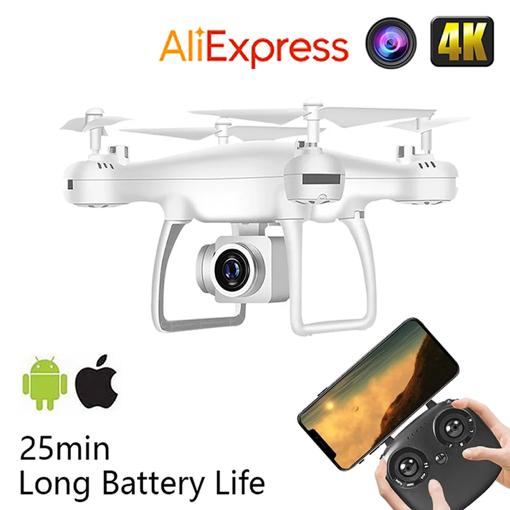 Drone RC UAV volar máquina WIFI FPV fotografía aérea con 4K cámara HD Quadcopter Control remoto Avión RC vuelo estable juguete