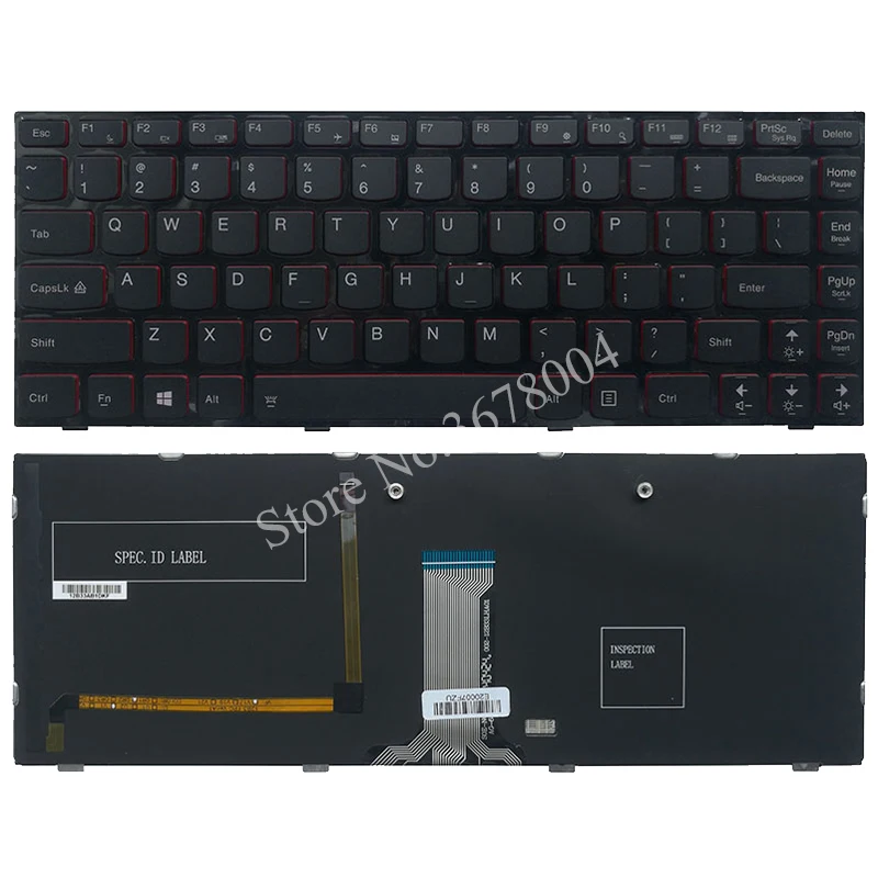 

New US keyboard for Lenovo Ideapad Y400 Y400N Y410P Y430P US laptop Keyboard Backlit