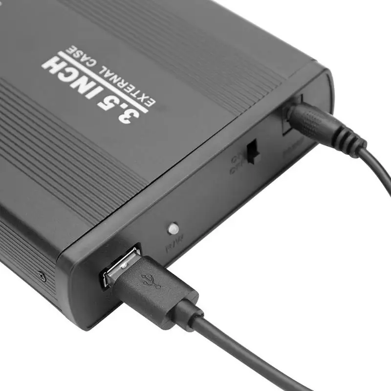 VKTECH 3,5 дюймов жесткого диска SATA HDD SSD корпус для внешнего жесткого USB3.0/USB2.0 5 Гбит/с Последовательный интерфейс SATA HDD/SSD Алюминий сплав жесткого диска чехол