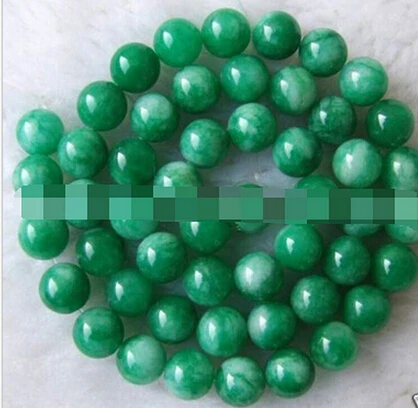 +++819 8mm Natural Green Jade Round Beads 15.5'' 5pc | Украшения и аксессуары