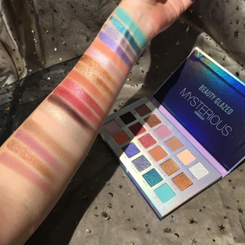 

BEAUTY GLAZED Mysterious Mercury Retrograde Eyeshadow Palette Lasting Matte Glitter Shiny Eye shadow Makeup Palette 2020 TSLM1