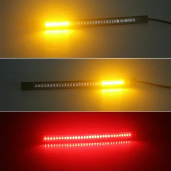 

Flexible Turn Signal Light Car Universal Motorcycle Strip Brake DC 12V