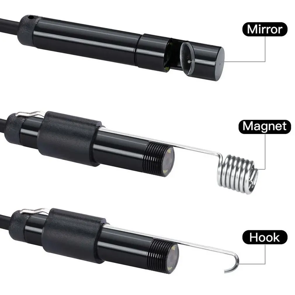 

3 in 1 8MM 2.0 MP Android Endoscope Camera IP67 Waterproof Inspection Borescope Camera with 6 led lights for Android