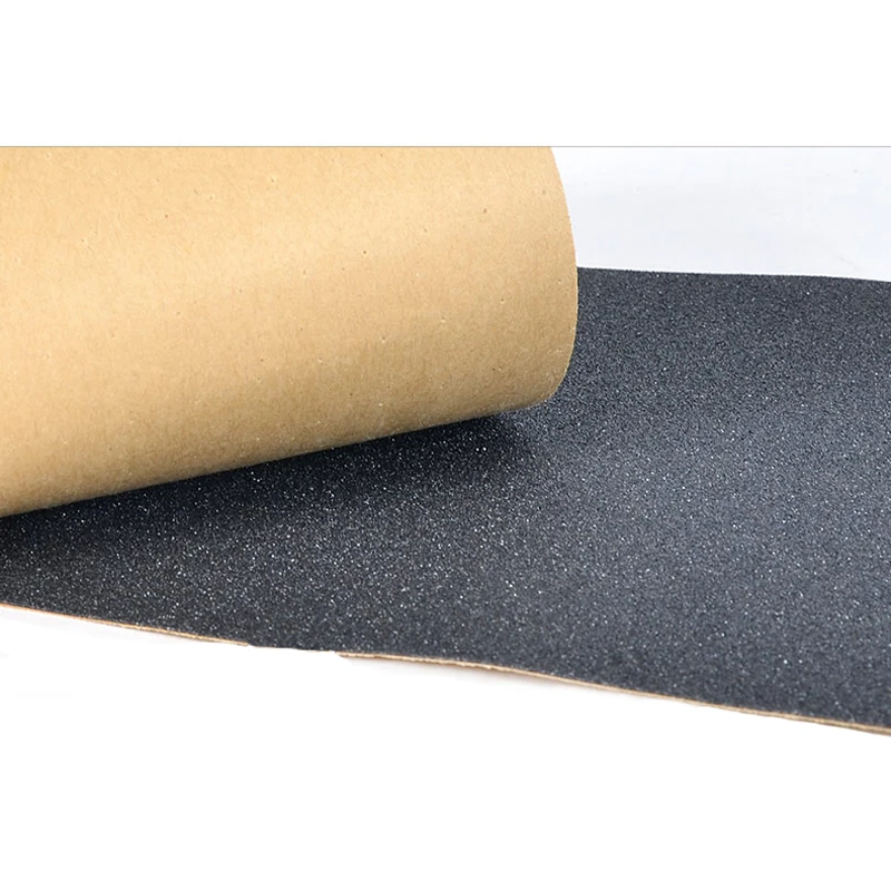 Нескользящий скейтборд Griptape 83*24 см чистый черный цвет двойная утепленная доска