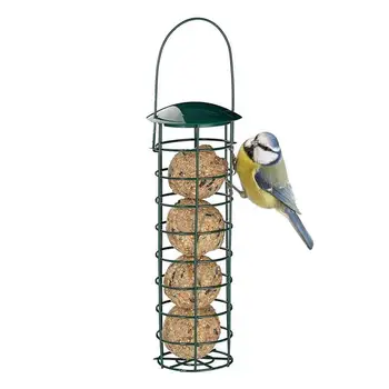 

1pc Iron Bird Feeder Outdoor Hanging Mesh Feeding Portable Wild Birds Grease Ball Holder Feeder Park Garden Pet Bird Supplies