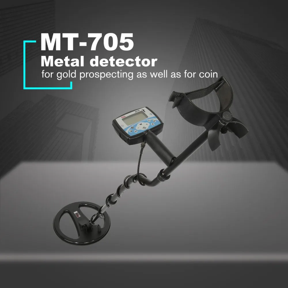 MT-705 подземный Профессиональный металлоискатель MT705 золотоискатель охотничий фонарь с заострением ЖК-дисплея Водонепроницаемая обмотка