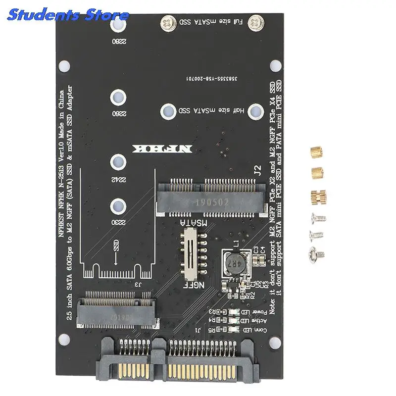 M.2 NGFF MSATA SSD-SATA 3.0 어댑터 2 in 1 변환기 카드 (PC 노트북 용)