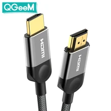 QGEEM HDMI kablosu uyumlu HDMI HDMI 2.0 kablosu için PS3 PS4 projektör yüksek çözünürlüklü LCD Apple TV bilgisayar laptop 1m 2m 3m 5m kablo Hdmi