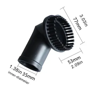 

00666 Vacuum Cleaner Accessories Brush Head Nozzle Can Be Rotated Round Brush Small Accessory Interface Inner Diameter 35mm