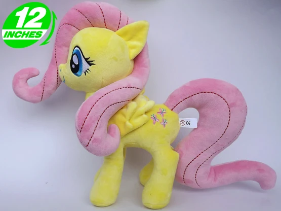Милые большие глаза Единорог Лошадь Флаттершай Kawaii Плюшевые Детские игрушки кукла день рождения праздник Рождество маленький подарок