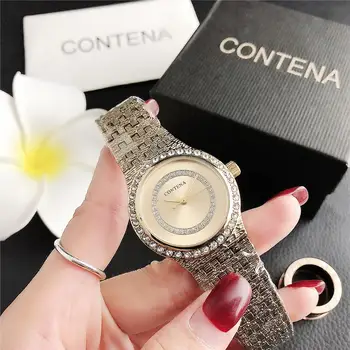 

CONTENA alloy watch female diamond luxury watch factory wholesale