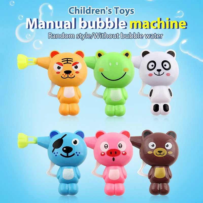 Cartoon Animal Soap Water Bubble Gun For Kids Outdoor Blowing Bubbles TS 