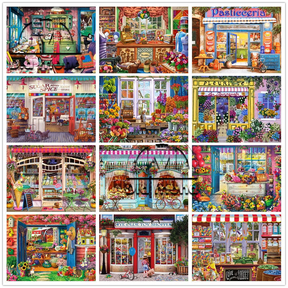 Алмазная 5D картина сделай сам для супермаркета магазина полная - Цена: 312,25 руб.