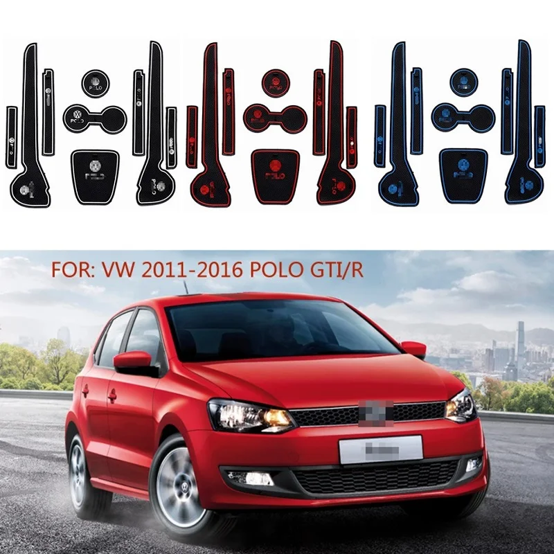 Коврик для ворот Volkswagen Polo GTI 2011 2016 пылезащитные коврики водных подставок