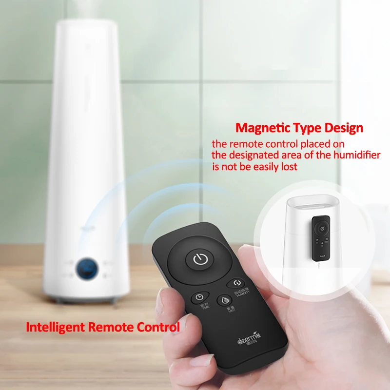 Najtaniej 2020 Deerma LD220 4L inteligentny nawilżacz powietrza ekran dotykowy stojący fajne mgły olejku aromaterapeutycznego nawilżacz zdalnego sterowania