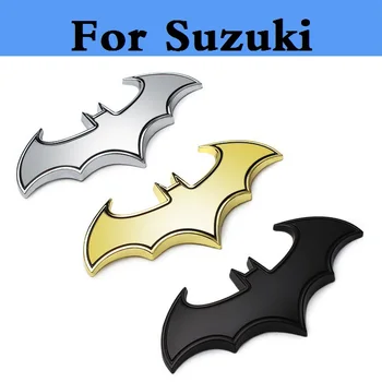 

3D Metal Cool bat Car stickers batman badge emblem decal for Suzuki Aerio Baleno Celerio Cervo Escudo Forenza Grand Vitara