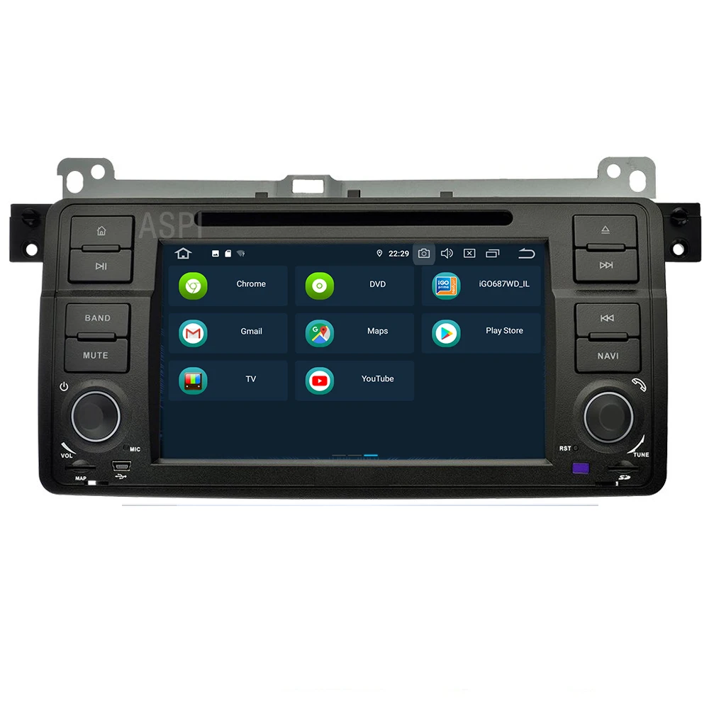 Android 9 0 автомобильная спутниковая навигация DVD плеер для BMW E46 M3 стереосистема