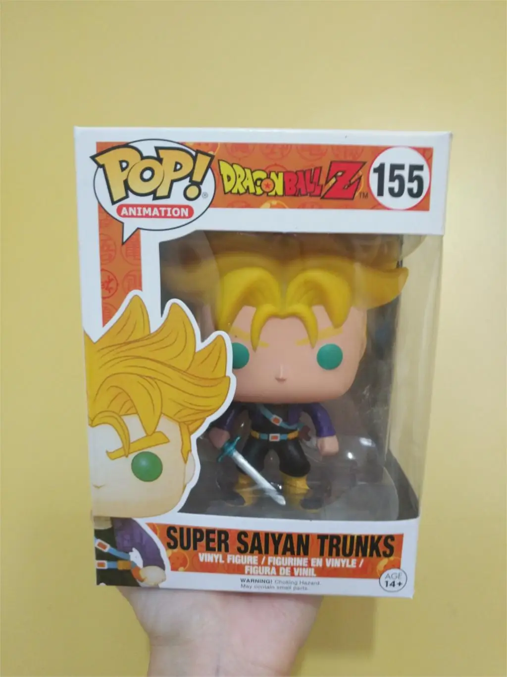 Funko Pop аниме Dragon Ball Z персонаж 10 см Милая виниловая Модель Куклы Фигурки игрушки - Цвет: 155 with box