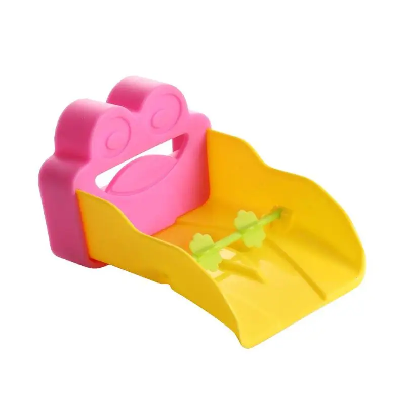 Смеситель для ванной комнаты, мультипликационный детский Ручной моющий прибор, Детская направляющая мойка, удлинитель для смесителя, аксессуары для ванной комнаты - Цвет: Розовый
