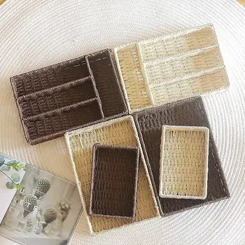 

Multifunctional Creative Storage Tray Basket Door Key Storage Box Porch Desktop Sundries Storage Basket Coffee Table Change Box
