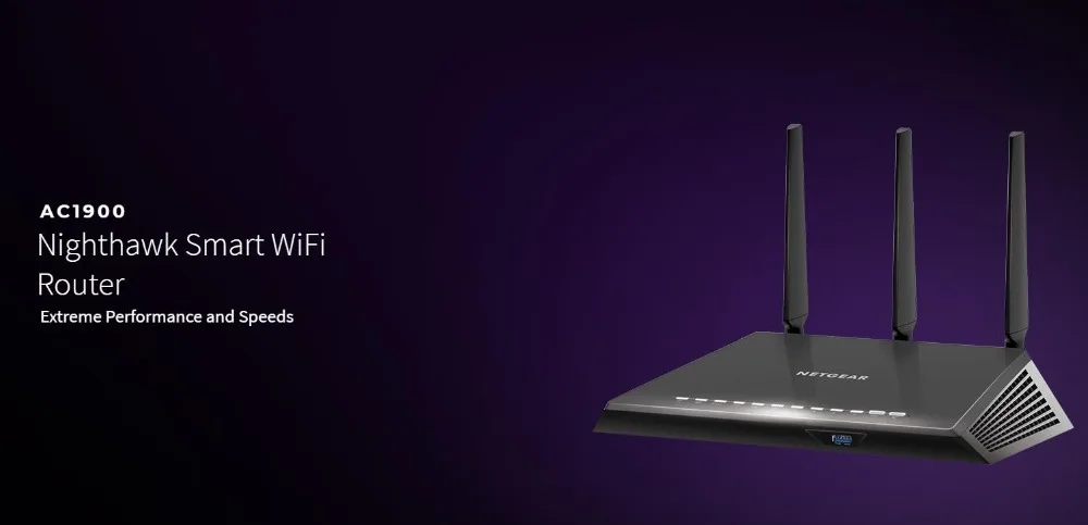 NETGEAR R6900 Смарт Wi-Fi роутер NIGHTHAWK AC1900 двухдиапазонный MU-MIMO 4xGigabit 1900 Мбит/с 802.11ac двухдиапазонный гигабитный