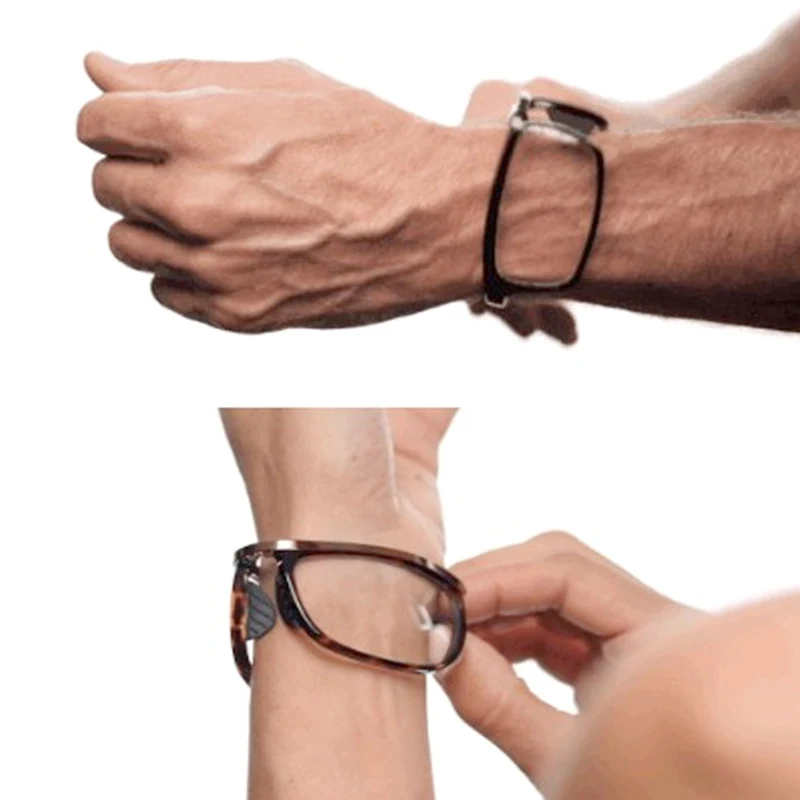 Comodi occhiali da lettura montati sul polso per uomo donna occhiali da  lettura ingranditori presbiopia portatili anti-blu leggeri pieghevoli -  AliExpress Apparel Accessories