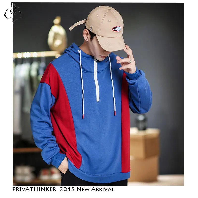 

Privathinker Men Woman Autumn Hip Hop Streetwear Sweatshirts 2019 Mens Patchwork Casual Hoodies Male Colorful Korean Sweatshirts