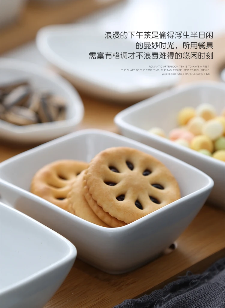 Креативная японская керамика блюдо для закусок конфеты сушеная фруктовая десертная тарелка 4 шт. приправа блюдо для закусок набор