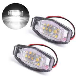 

2pcs 18 LED Car License Plate Light Direct Mount 2001-2005 For Honda For Civic Sedan Car License Plate Lights