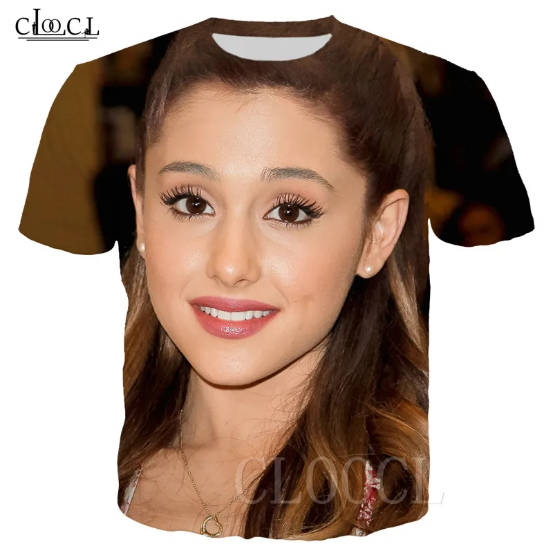 Женские и мужские футболки Ariana Grande модные Harajuku в стиле хип хоп уличная одежда с 3D