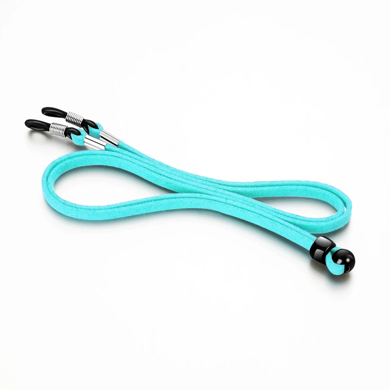 Sky blue 12 цветов Спорт на открытом воздухе Нескользящие очки цепи Мода новейший 70 см регулируемый конец канат для очков шейный ремешок держатель шнура - Цвет: Sky blue