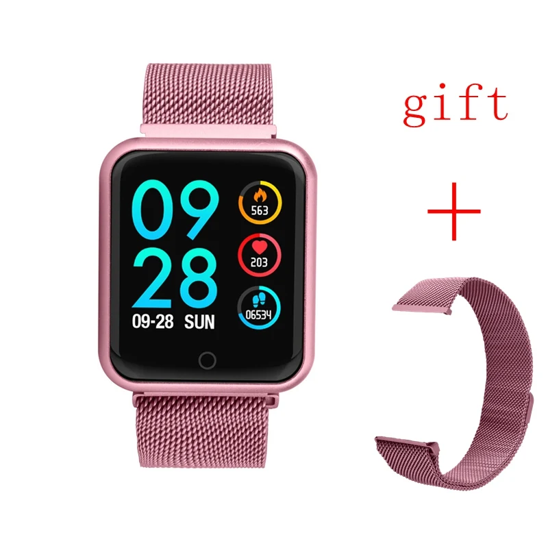 

Men Smart Watch Blood Pressure Heart Rate Monitor IP68 Swimming Fitness Tracker Bracelet Watch WOmen Smartwatch For IOS Android