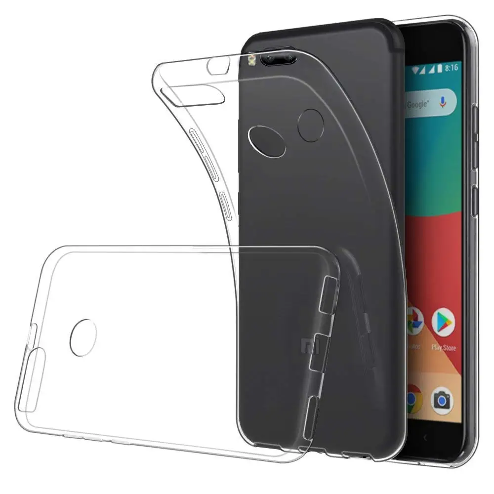 

Transparent Silicone Cover Cases for Xiaomi Mi A1 5X Soft TPU Mobile Phone Back Armor MiA1 Mi5X 360 Shockproof Clear Housing Gel