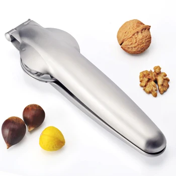 

Hot 2In1 Treasure Sheller Stainless Steel Chestnut Clip Walnut Nut Opening Peeling Artifact Chestnut Clip Opening Kitchen Tools