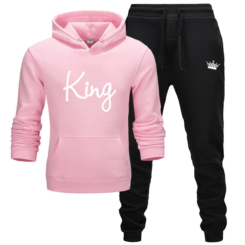 2020 Men's Sets king letter print hoodies+Pants Harajuku wholesale Sport Suits Casual Sweatshirts Tracksuit Sportswear 2020 Men's Sets king letter print hoodies+Pants Harajuku wholesale Sport Suits Casual Sweatshirts Tracksuit Sportswear