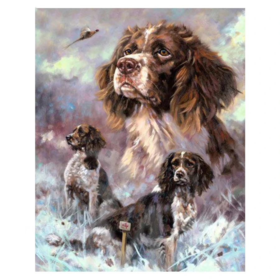 5D Diamond Painting Sheepdog Dog Bird Color Art DIY Diamond Embroidery Mosaic Kit Full Square Round Drill Decorations Home 2021