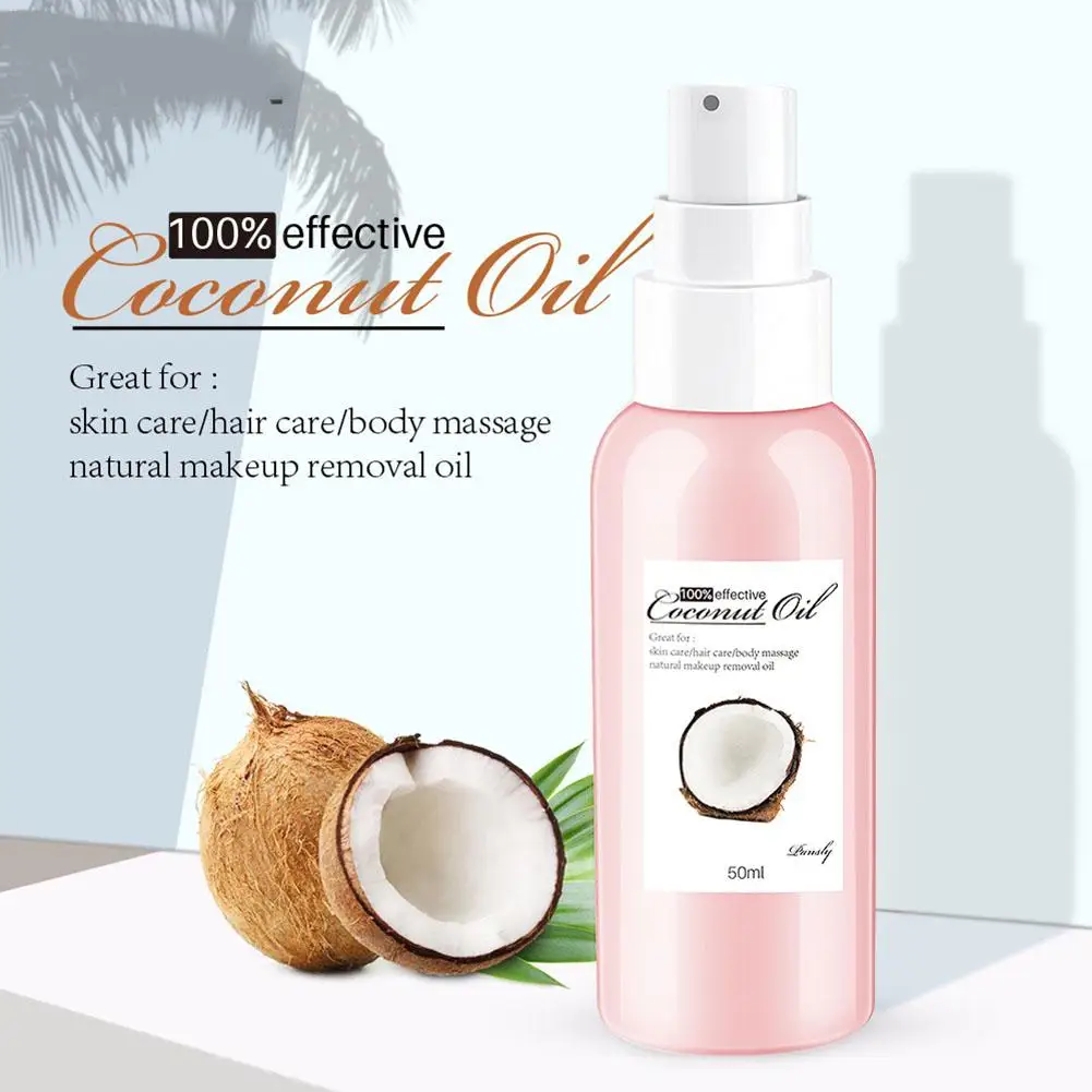50 мл Горячая Распродажа кокосов эфирное масло для снятия макияжа массажное масло термальное эфирное масло для тела для скребковая терапия